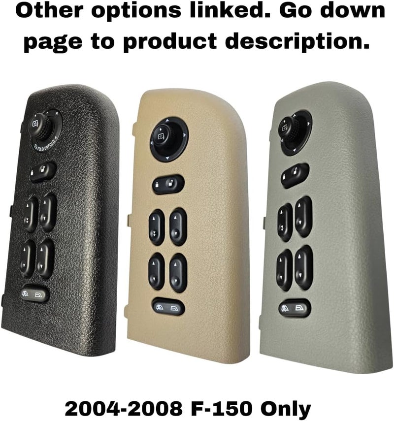 SWITCHDOCTOR Master Window Switch for 2004-2008 Ford F-150 F150, 2003-2006 Ford Expedition, 2003-2008, Crown Victoria and Mercury Grand Marquis (5L1Z-14529-AA, Double Cab, Crew, Truck) - Image 2